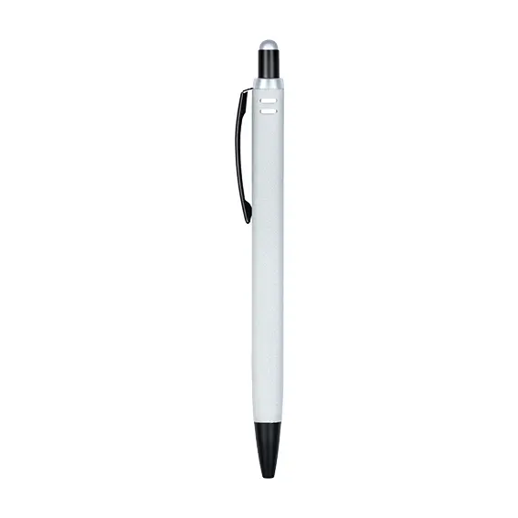 SMP232 - PN009BK Metal Pen - white with Cork