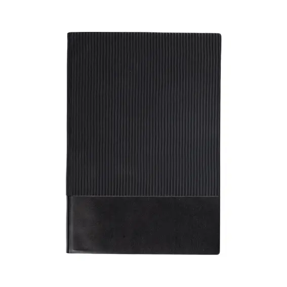 SNB130 - NB01 - LUX LEATHER NOTEBOOK - BLACK