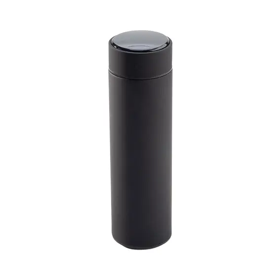 MUG61 - 500ml Digtal Mug Stainless steel rubber finish - Black