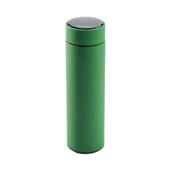 MUG64 - 500ml Digtal Mug Stainless steel rubber finish - Green