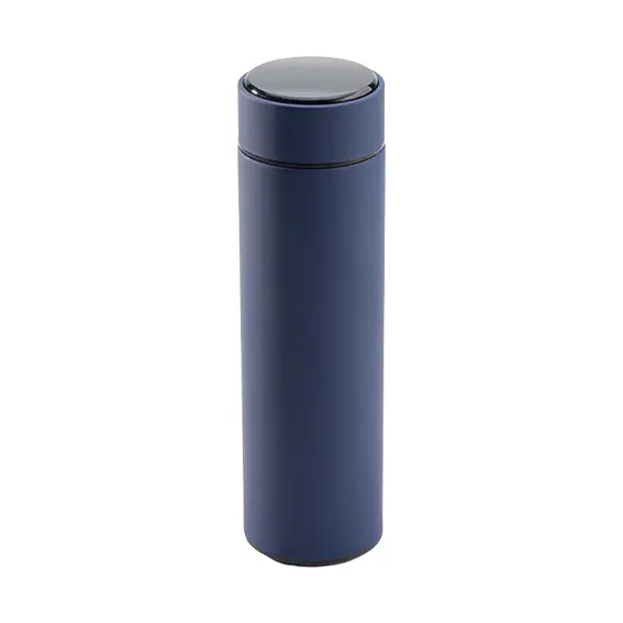 MUG63-500ml Digtal Mug Stainless steel rubber finish - Blue 