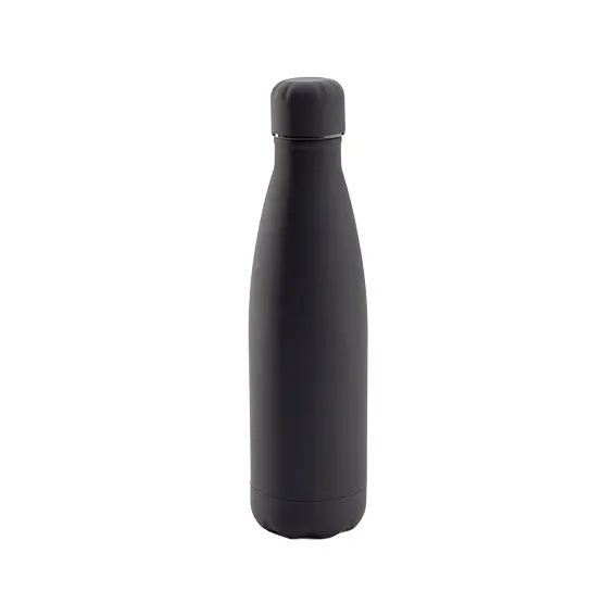 MUG70-500ml Mug Stainless steel rubber finish - Black 