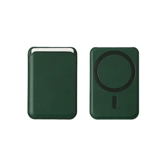 SCH14-Magesafe card Holder with stand Green 