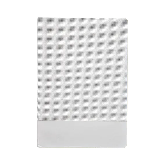SNB146-Lux Leather Notebook - White 