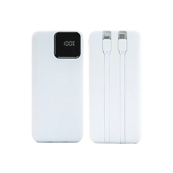 SPB100-Power Charge 10000 Eco LCD Battery Display White 