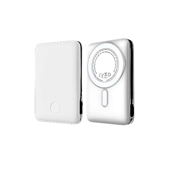 SPB91-5000mAh Power bank With magsafe White 