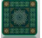 SSB12 - Sticker and brooch - النقوش التراثية - green