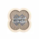 SWC03 - Wooden coaster Natinal Day عزنا برؤيتنا - beige