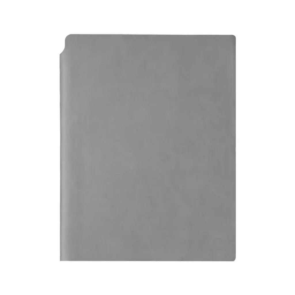NB19 - BURNISH LEATHER NOTEBOOK GRAY