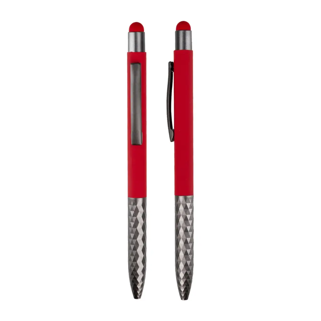 RSMP113 - STYLUS METAL PEN RED - Set 3