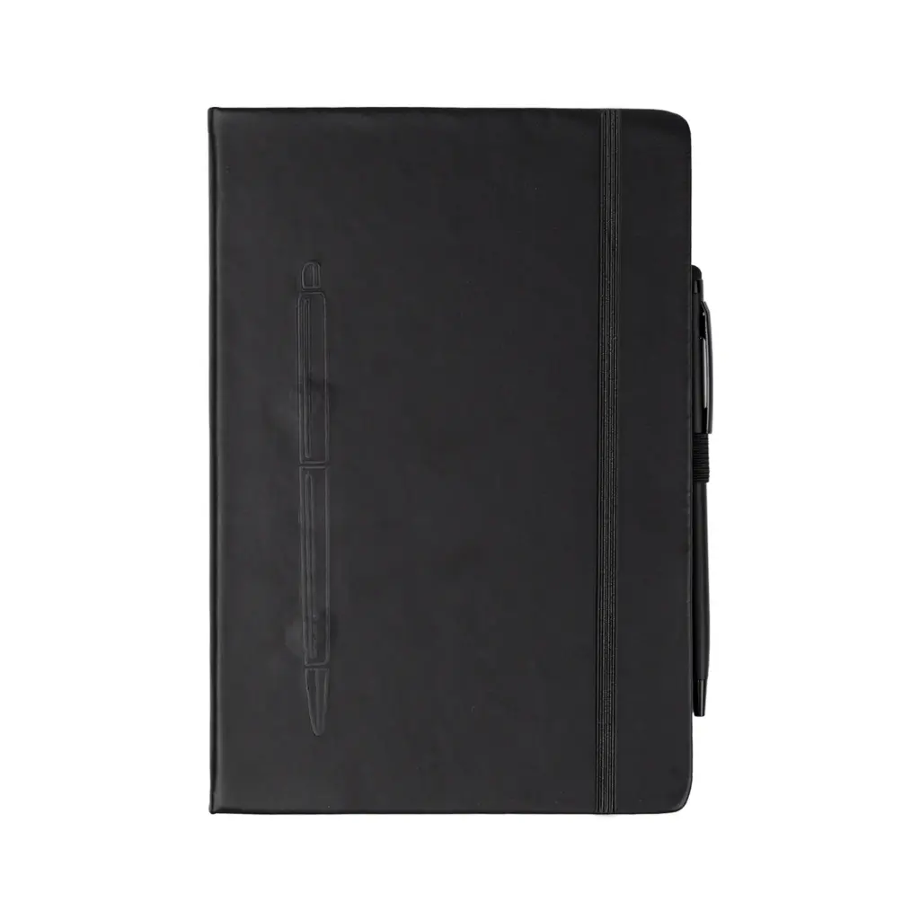 SNB06 - MAG WRITE NOTEBOOK WITH PEN BLACK
