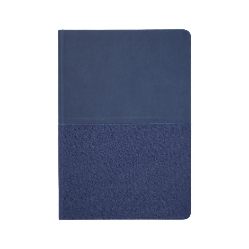 SNB11 - RIGID LEATHER NOTEBOOK BLUE