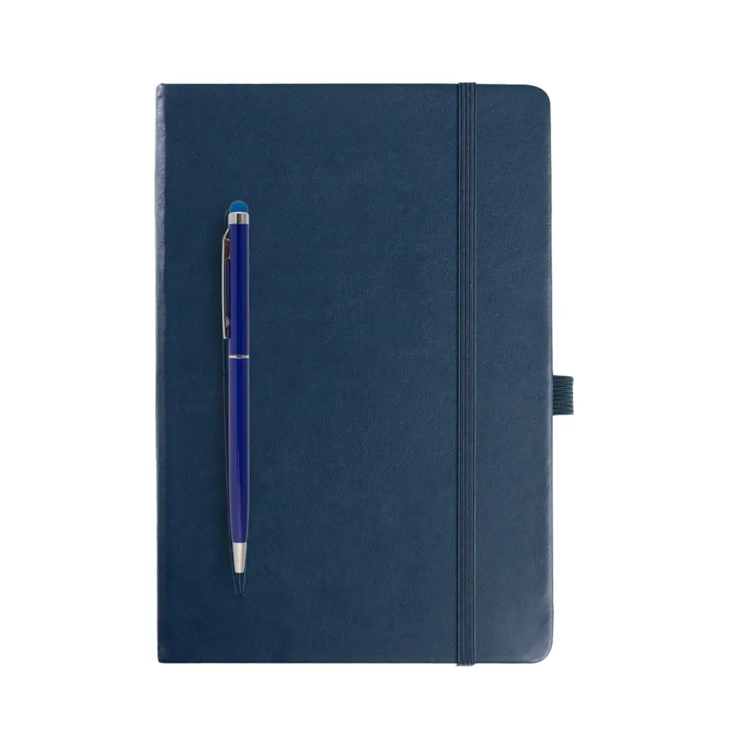 SNB35 - MAG WRITE NOTEBOOK WITH PEN BLUE
