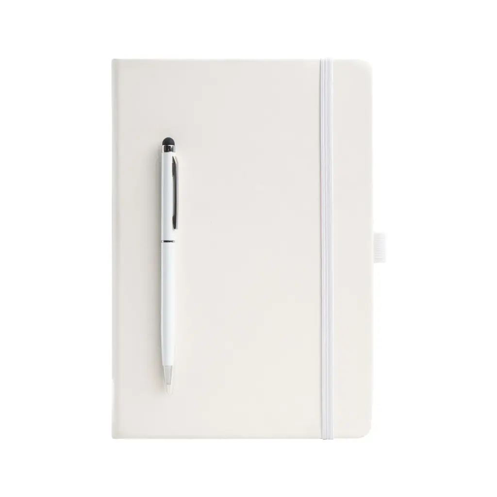 SNB36 - MAG WRITE NOTEBOOK WITH PEN WHITE