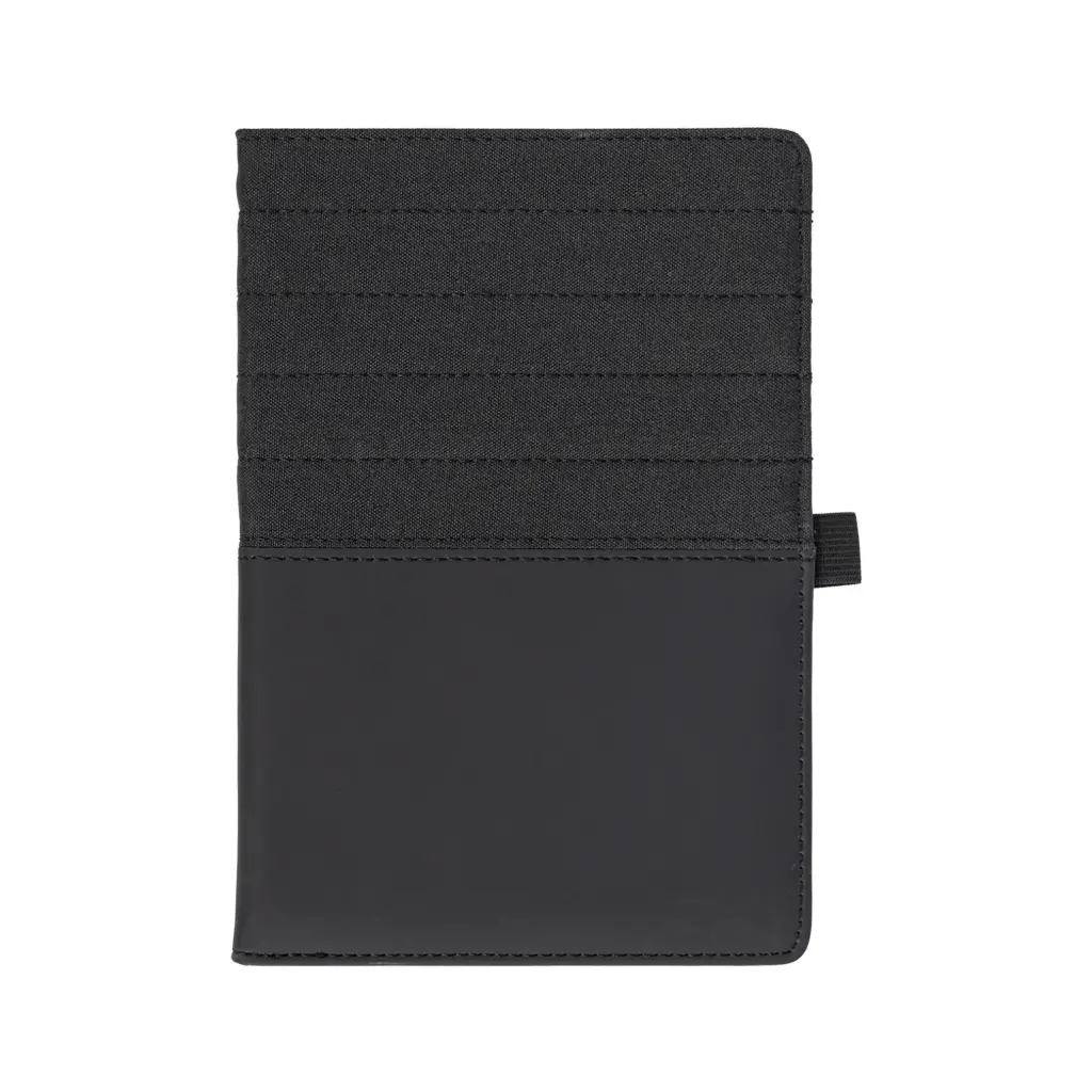 SNB42 - BUMPY LEATHER NOTEBOOK BLACK