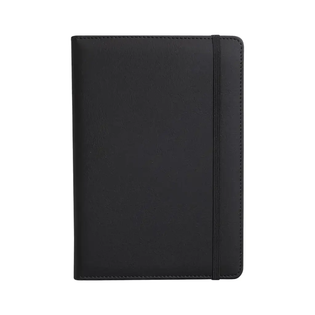 SNB80 - Notebook Leather a6 - Black