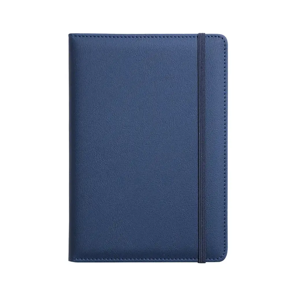 SNB81 - Notebook Leather a6 - Blue